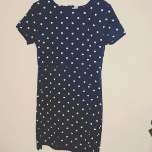 Navy Polka Dot dress